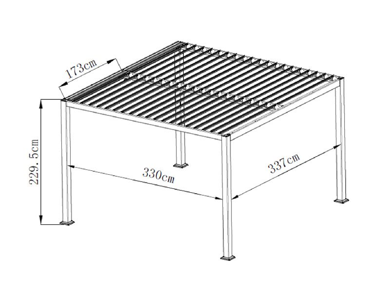 Outdoors Gazebo 3.5m x 3.6m