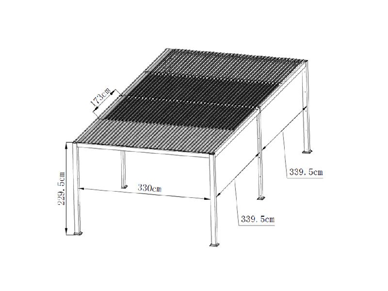 Outdoors Gazebo 3.5m x 7.2m