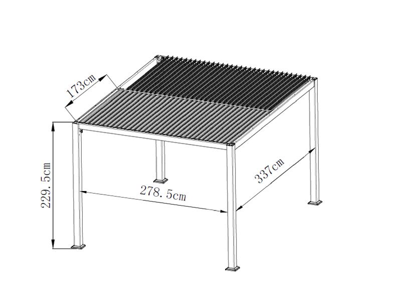 Outdoors Gazebo 3m x 3.6m