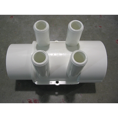 Manifold 4 Port 2"spg x 2"soc x 3/4"barb
