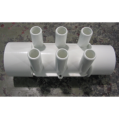 Manifold 6 Port 2"spg x 2"soc x 3/4"barb