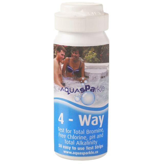 Aquasparkle 4 way Test Strips – Chlorine/Bromine