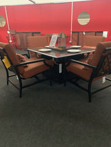 Fire Pit Table & Chair Set