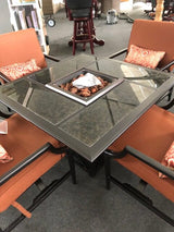 Fire Pit Table & Chair Set