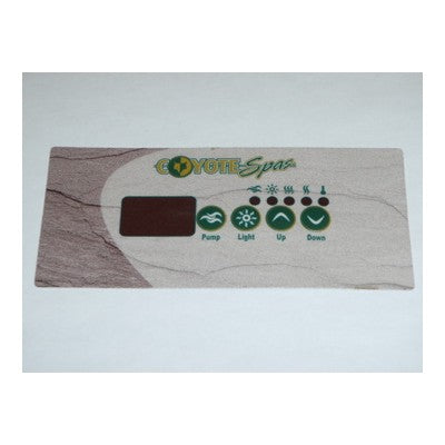 Overlay for TSC-18 Topside Control Pad - Gecko (1 PUMP)